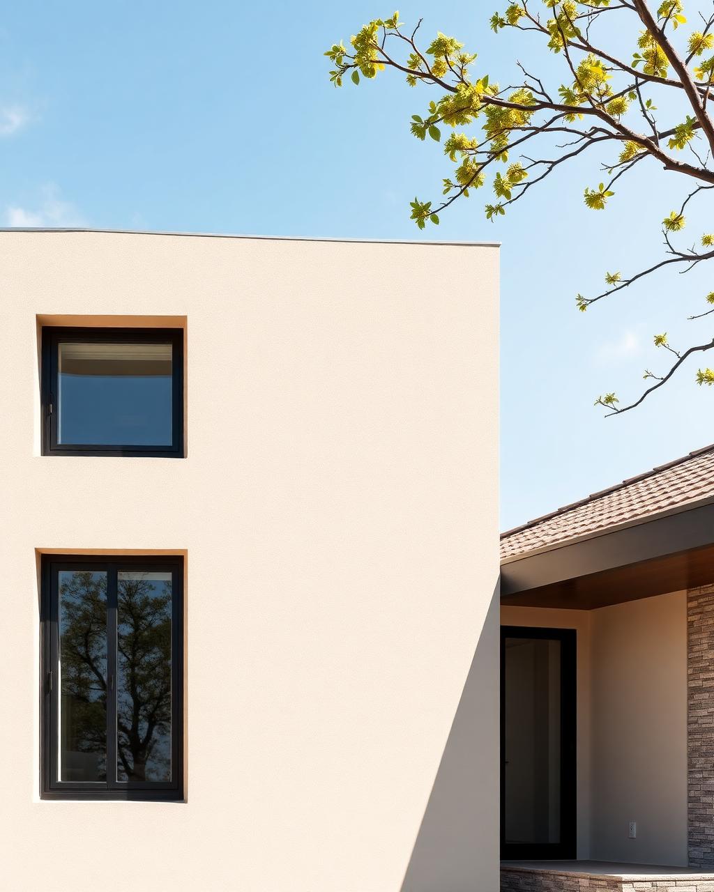Modern Harare home with aluminum windows and stone facade